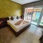 Double bed in AC Hotel room Koh Tao